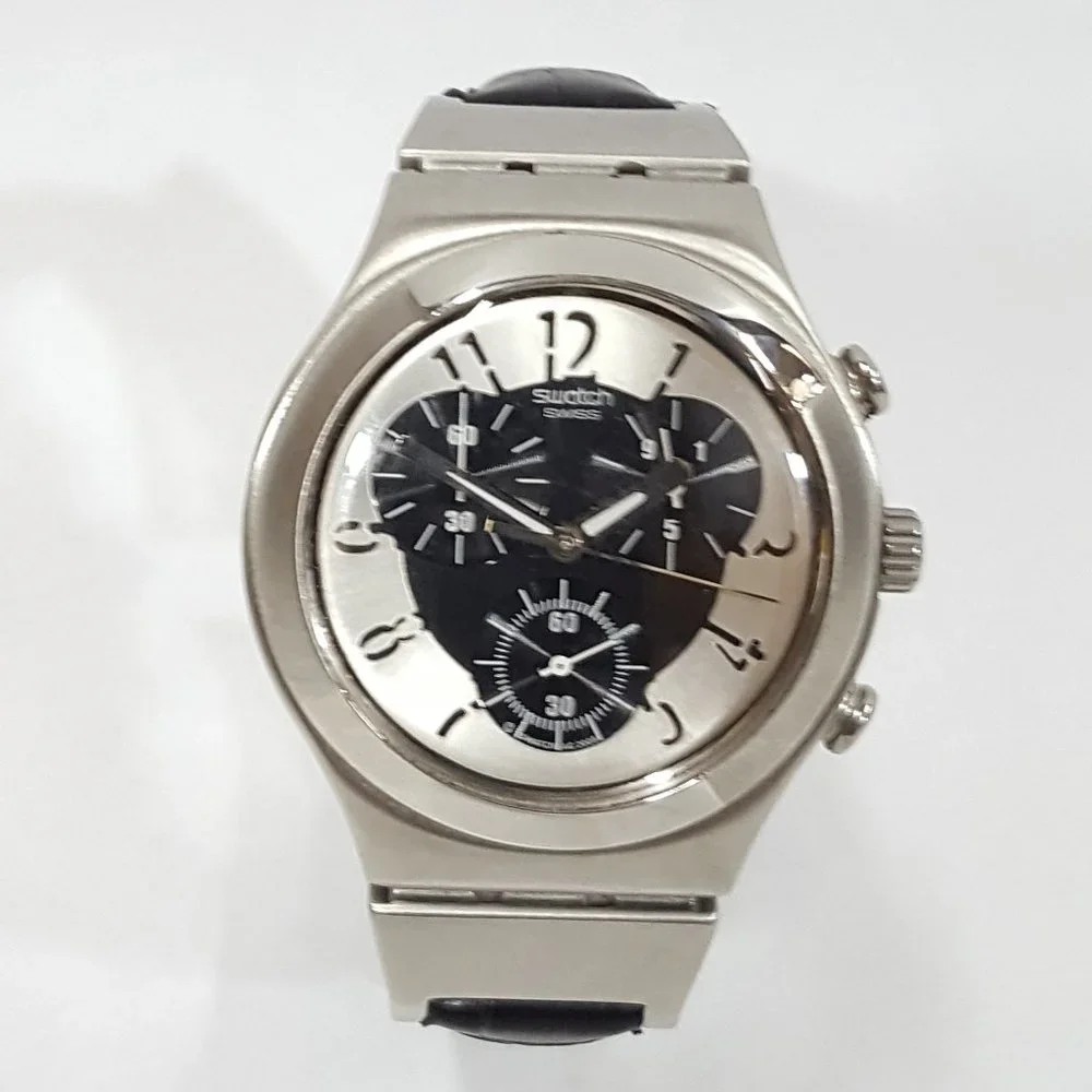 Swatch Irony V8 Quartz Chronograph Double Level Wristwatch YCS109 AG 2005